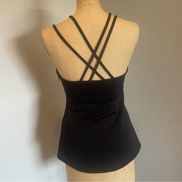 Express- SZ XS  Black Crisscross Strap Tank Top - Picture 3 of 7